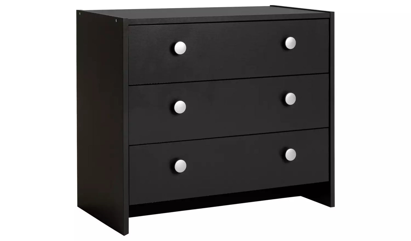 Assembled Seville 3 Drawer Chest - Anthracite